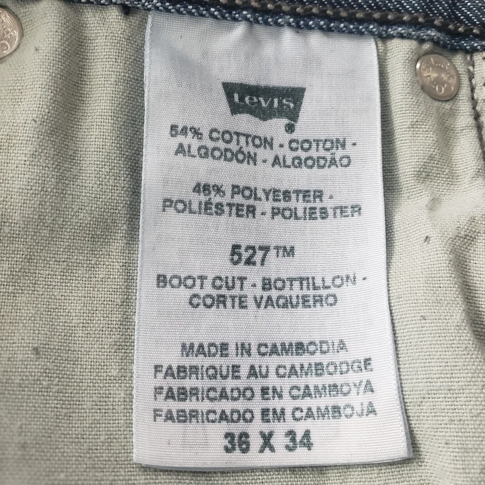 Levi Strauss 527 Stone Wash Zipper Pockets Straight Leg Men's Jeans Size 36x34